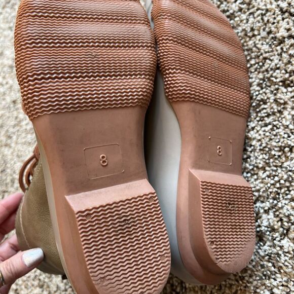 Seven7 Womens Duck Boot Tan Brown Boots 8 Medium (B,M) Slip On - Picture 3 of 8